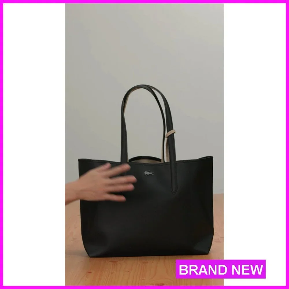 Large Reversible Tote Bag with Detachable Clutch, Holds 15" Laptop - Picture 7 of 7